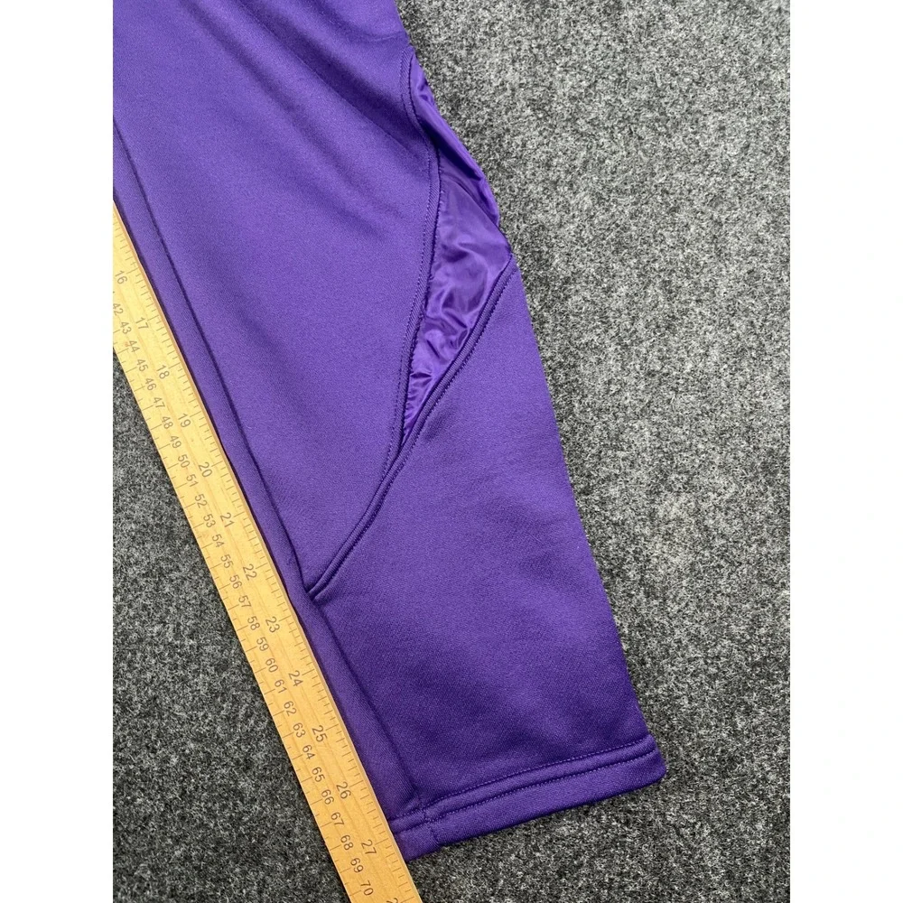 Under Armour Purple Tapered Joggers Ankle Zip Athletic Pants Mens Medium Loose